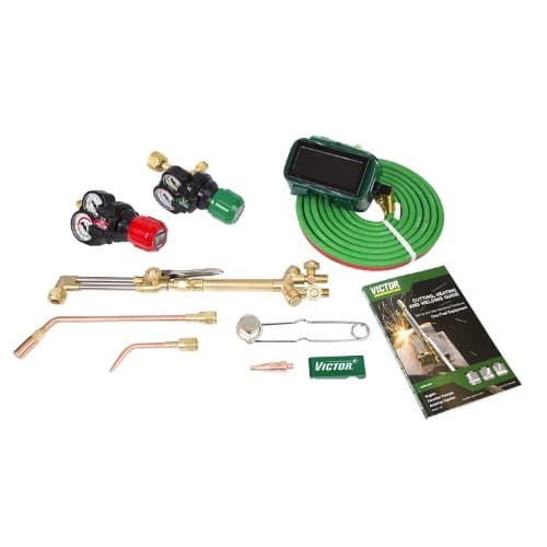 Cutting, Heating and Welding Outfit Kit, Acetylene/Oxygen