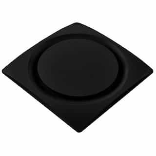 11W Quiet Slim Bathroom Fan w/ Humidity Sensor, Adjustable CFM, Black