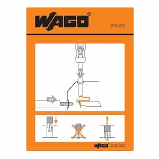 Wago Operating Instruction Stickers, Side-Entry, 279 to 284 Series
