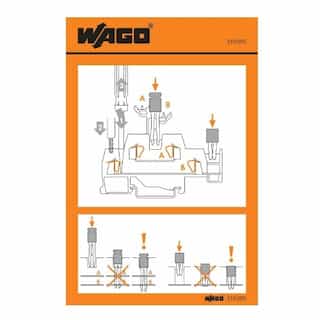 Wago Operating Instruction Stickers, Double/Triple-Deck, 280 & 281 Series