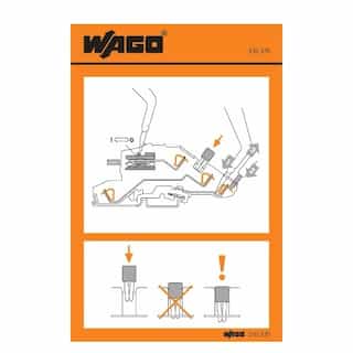 Wago Operating Instruction Stickers, Disconnect, 777, 780, & 784 Series