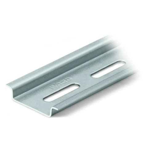 Wago Steel Carrier Rail, Slotted, 35 x 7.5 mm, 1 mm Thick, 2 m Long, 25 mm Hole