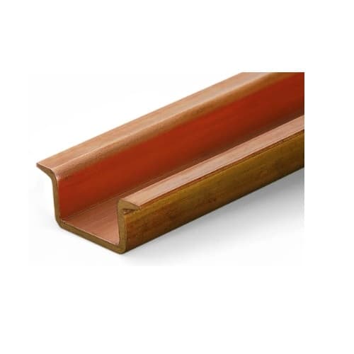 Wago Copper Carrier Rail, Unslotted, 35 x 15 mm, 2.3 mm Thick, 2 m Long
