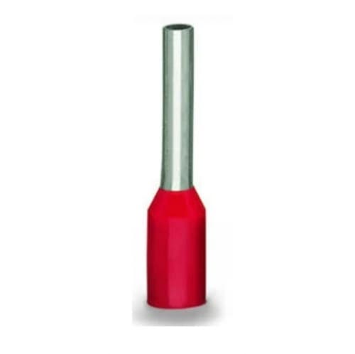 Wago Insulated Ferrule Sleeve, 0.39-in, 1 mm/ 18 AWG, Red