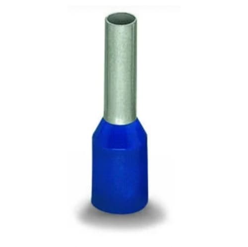 Wago Insulated Ferrule Sleeve, 0.39-in, 2.5 mm/ 14 AWG, Blue