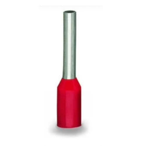 Wago Insulated Ferrule Sleeve, 0.31-in, 1 mm/ 18 AWG, Red
