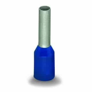 Wago Insulated Ferrule Sleeve, 0.79-in, 2.5 mm/ 14 AWG, Blue