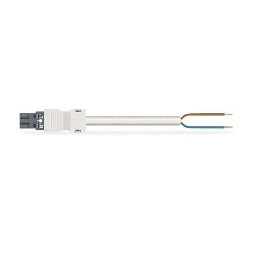 Connecting Cable, Pre-assembled, 16A, 250V, 2 Pole, Dark Gray