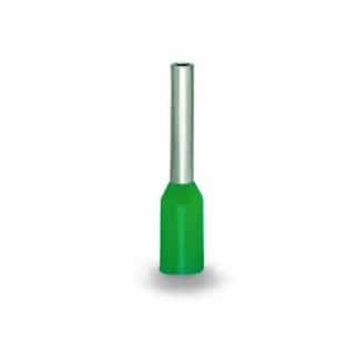 Insulated Ferrule Sleeve, 0.28-in, 0.34 mm/ 22 AWG, Green