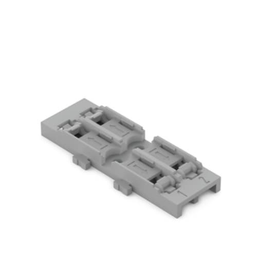 Wago Mounting Carrier, Screw Mounting, 2-Way, Gray