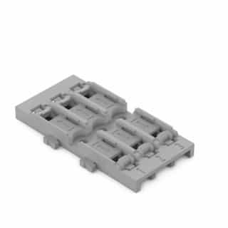 Wago Mounting Carrier, Screw Mounting, 3-Way, Gray