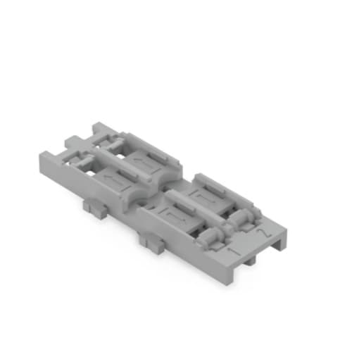 Wago Mounting Carrier, Snap-in Mounting 2-Way, Gray