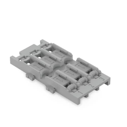 Wago Mounting Carrier, Snap-in Mounting 3-Way, Gray