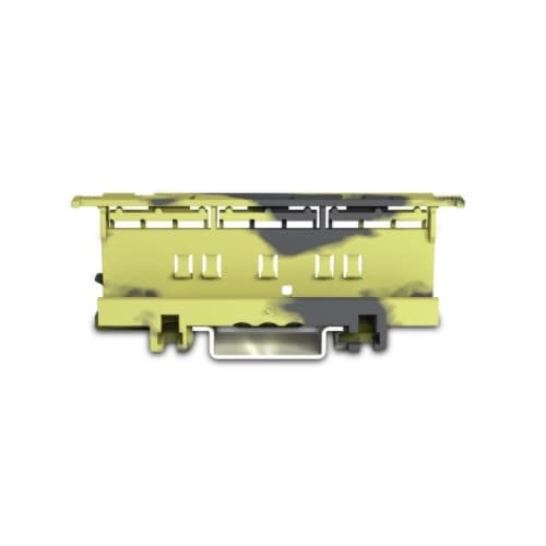 6 mm Mounting Carrier for 221 Series Lever-Nuts, Dark Gray-Yellow