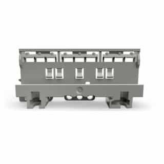 Wago 6 mm Mounting Carrier Ex for 221 Series Lever-Nuts, Light Gray