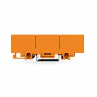 Wago Pushwire Mounting Carrier for Singe and Double Row Connectors, Orange