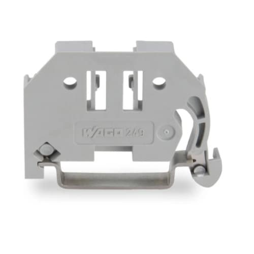 6 mm Screwless End Stop for Carrier Rail, Gray