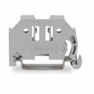 Wago 6 mm Screwless End Stop for Carrier Rail, Gray