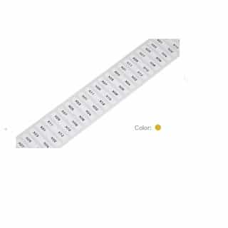 6mm x 15mm Labels for Smart Printer, Yellow