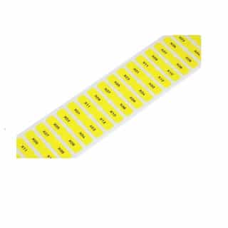8mm x 20mm Labels for Smart Printer, Yellow