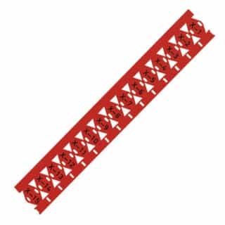 Wago Cable Tie Marker for Smart Printer, 25 x 11 mm, Red