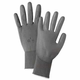 Extra Large Gray Polyurethane Coated Gloves