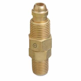 Inert Arc Hose & Torch Adapter, Brass Elbow with Male/Female Ends