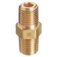 Pipe Thread Couplings, Adapter, 3,000 PSIG, Brass, 1/4 in (NPT)
