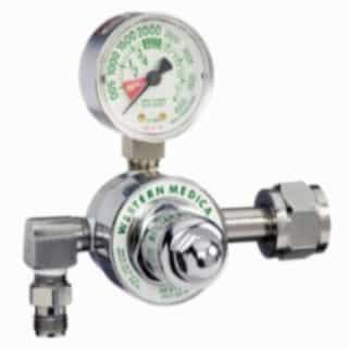 M1 Series Preset Pressure Gauge Regulators, CGA540 Nut/Nipple, Oxygen