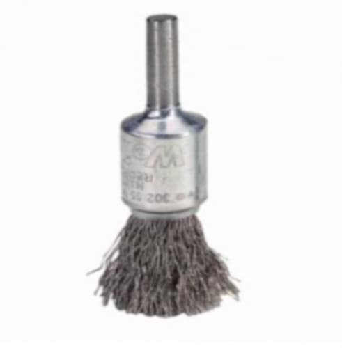 Weiler .5" Steel Crimped Wire Solid-Ended Brushes