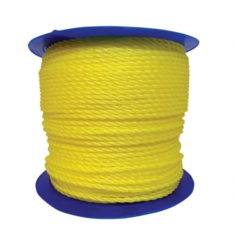 Orion 1200-ft Twisted Polypropylene Rope, .25-in Diameter, 1080 lb Load Capacity, Yellow