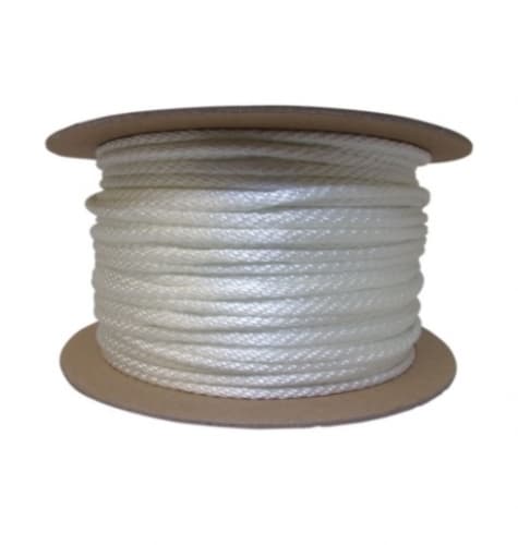 500-ft Braided Nylon Rope, .25-in Diameter, 1238 lb Load Capacity, White
