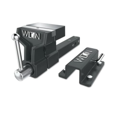 6-inch All-Terrain Vise w/ Stationary Base & 5-in Throat