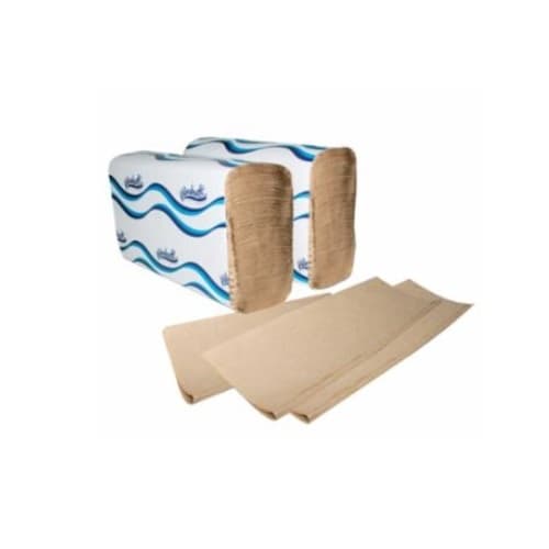 Windsoft Single Folded Hand Towels, Brown