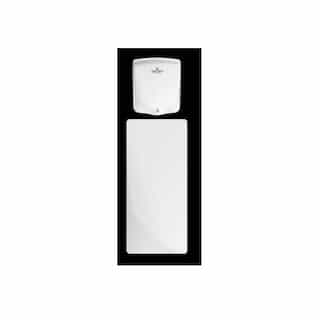 Flat Wall Guard for Surface-Mounted Dryer, White