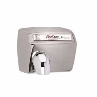 World Dryer 2300W AirMax Hand Dryer, Brushed Stainless Steel, 230V