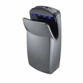 World Dryer 1000W Vmax V2 High Impact ABS Vertical Hand Dryer, 110V-120V, Silver