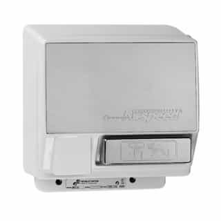 2000W Push-Button AirSpeed Hand Dryer, 110V-120V, Aluminum, Chrome Body