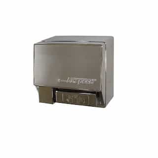 World Dryer 2000W Push-Button AirSpeed Hand Dryer, 208V-240V, Aluminum, Chrome Body