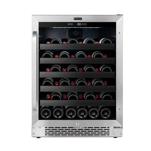 80W Wine Refrigerator, 46-Bottle, 115V, Stainless Steel