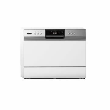 Portable Countertop Dishwasher, 6-Cycle, 120V, White