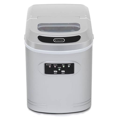 27-lb Capacity Portable Ice Maker, Silver