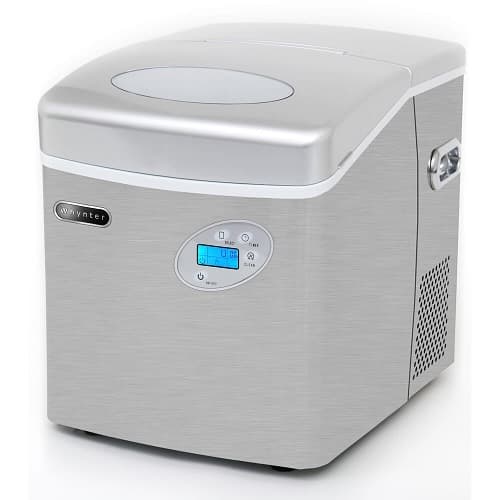 Whynter 49-lb Capacity Portable Ice Maker, Stainless Steel