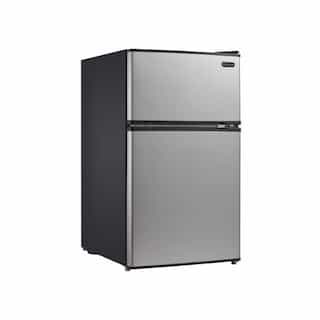 62W Compact Refrigerator & Freezer, 115V, Stainless Steel