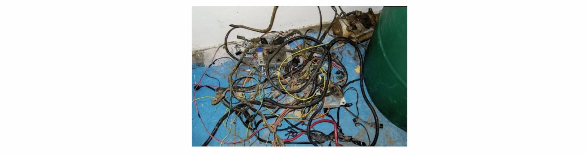 messy wires mixed together