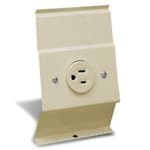Cadet Receptacle Plate for F Series Electric Baseboard Heater, Almond