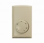 Cadet Double Pole Wall Mount Thermostat, Non-Programmable, 22 Amp, Almond