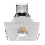 EnVision 1-in 6W LED Mini Downlight, Gimbal, Square, 550 lm, 12V, 3000K, White