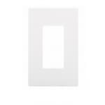 Eaton Wiring 1-Gang Screwless Wall Plate, Mid-Size, White Satin