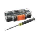 Klein Tools All-in-1 Precision Screwdriver Set w/ Case, Black